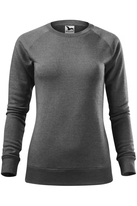 Einfaches Damen-Sweatshirt - schwarzer Marmor, S