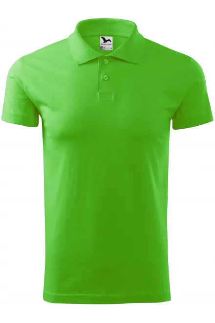 Einfaches Herren Poloshirt - Apfelgrün, S