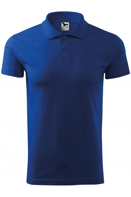 Einfaches Herren Poloshirt - königsblau, S