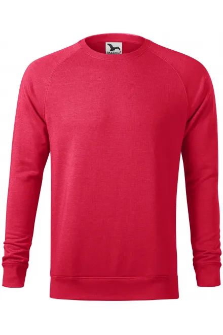 Einfaches Herren-Sweatshirt - roter Marmor, XL