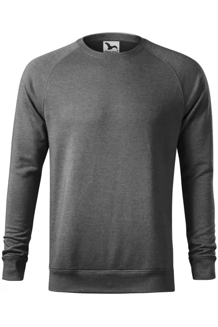 Einfaches Herren-Sweatshirt - schwarzer Marmor, XL