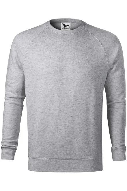 Einfaches Herren-Sweatshirt - Silberner Marmor, XL