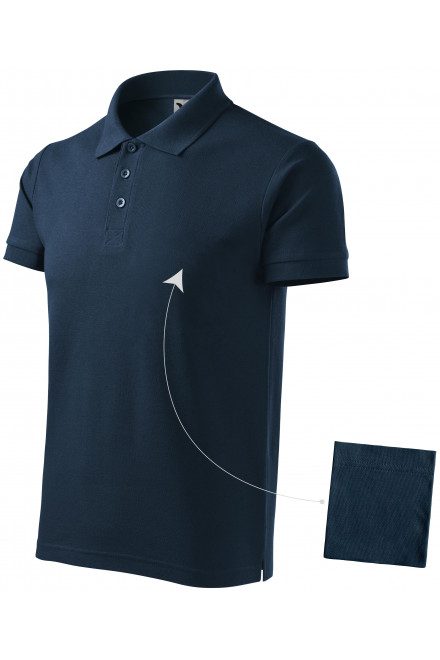 Elegantes Poloshirt für Herren, dunkelblau, T-Shirts mit kurzen Ärmeln