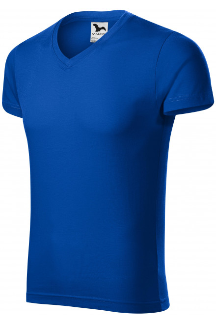 Eng anliegendes Herren-T-Shirt, königsblau, blaue T-Shirts