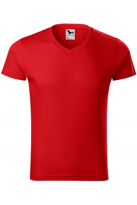 Eng anliegendes Herren-T-Shirt - rot, M