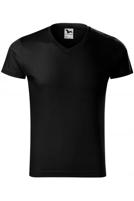 Eng anliegendes Herren-T-Shirt - schwarz, M