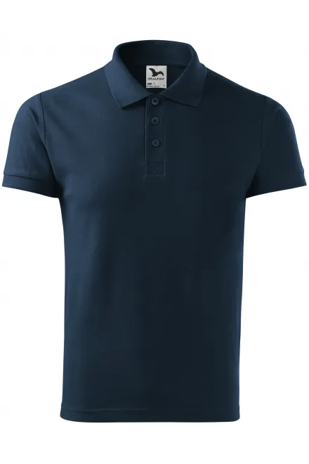 Gröberes Poloshirt für Herren - dunkelblau, S