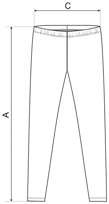 Damen Leggings - Maßtabelle