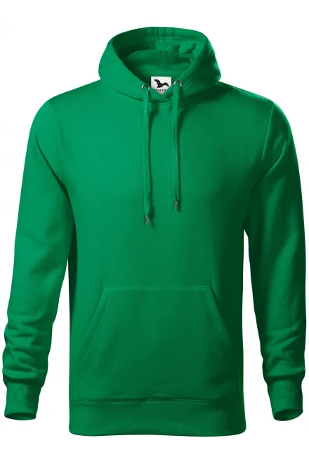 Herren Sweatshirt mit Kapuze ohne Reißverschluss - Grasgrün, S