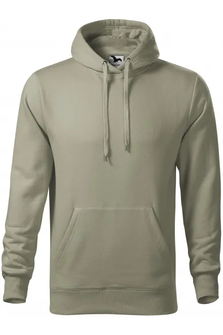 Herren Sweatshirt mit Kapuze ohne Reißverschluss - helles Khaki, S