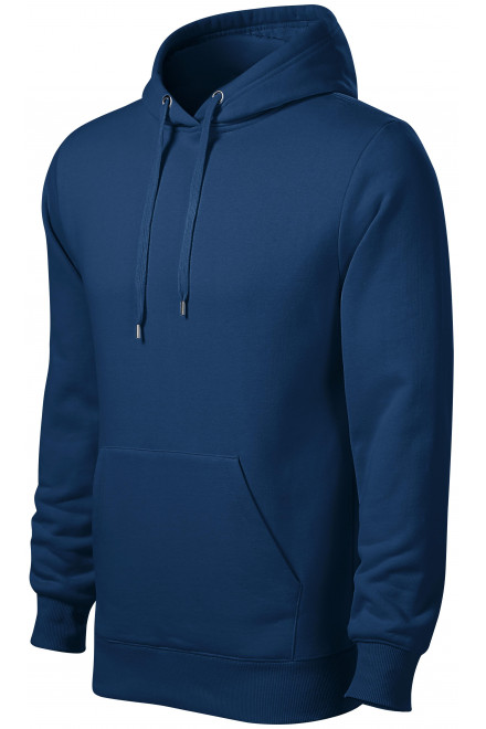 Herren Sweatshirt mit Kapuze ohne Reißverschluss, Mitternachtsblau