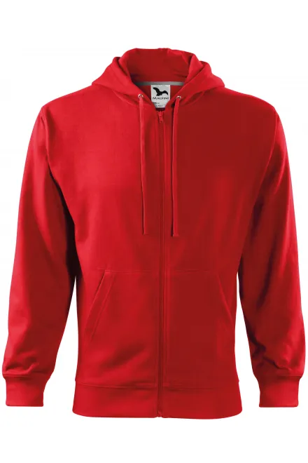 Herren Sweatshirt mit Kapuze - rot, S