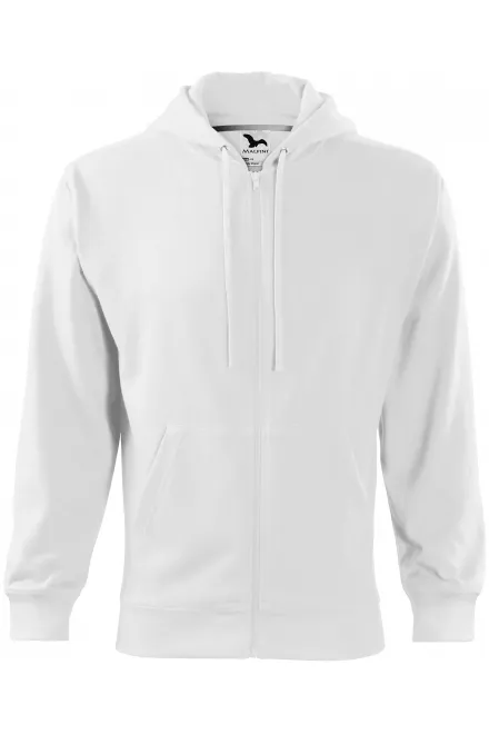 Herren Sweatshirt mit Kapuze - weiß, S