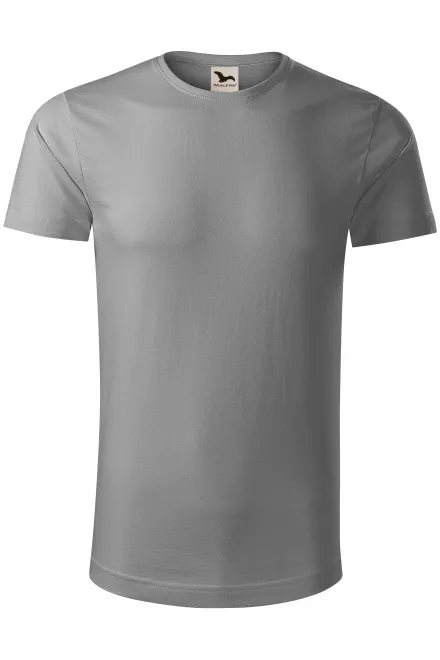 Herren T-Shirt aus Bio-Baumwolle - altes Silber, L