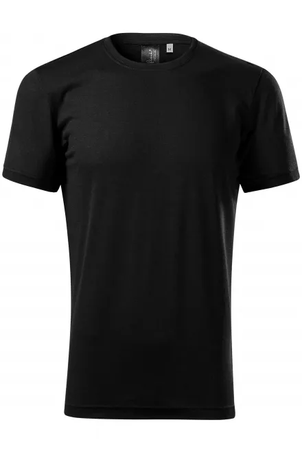 Herren T-Shirt aus Merinowolle - schwarz, 3XL