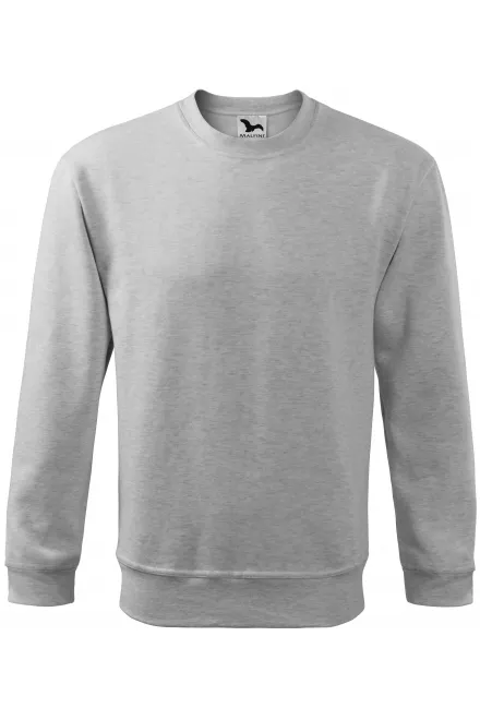 Herren/Kinder Sweatshirt ohne Kapuze - hellgrauer Marmor, M