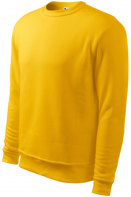 Herren/Kinder Sweatshirt ohne Kapuze, gelb, Herren-Sweatshirts