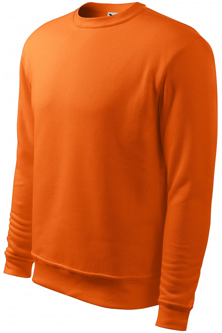 Herren/Kinder Sweatshirt ohne Kapuze, orange, Herren-Sweatshirts