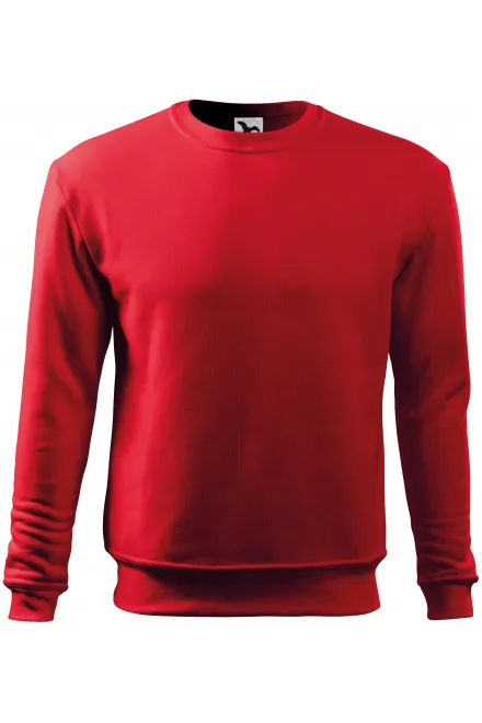 Herren/Kinder Sweatshirt ohne Kapuze - rot, M