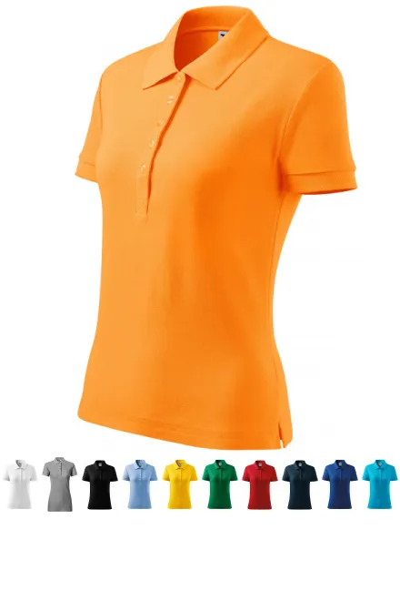 Damen Poloshirt, Mandarine
