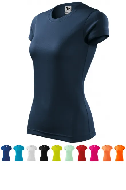 Damen Sport T-Shirt, dunkelblau