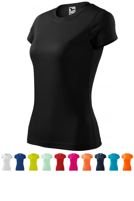 Damen Sport T-Shirt, schwarz