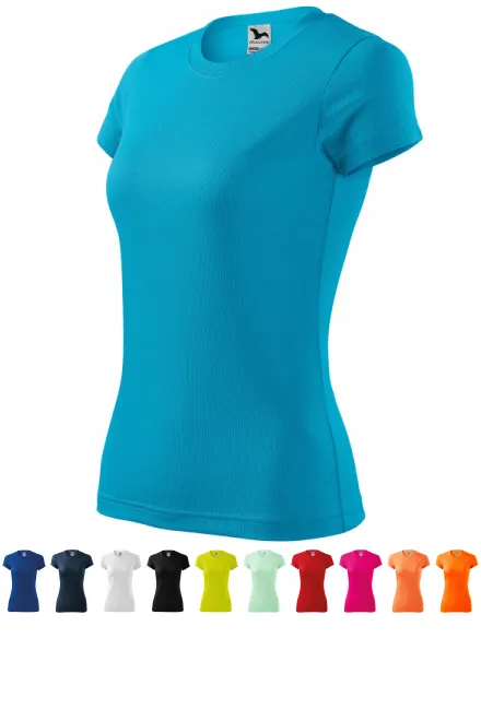 Damen Sport T-Shirt, türkis