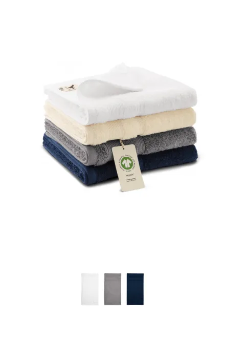 Handtuch aus Bio-Baumwolle, mandel Handtuch aus Bio-Baumwolle, mandel