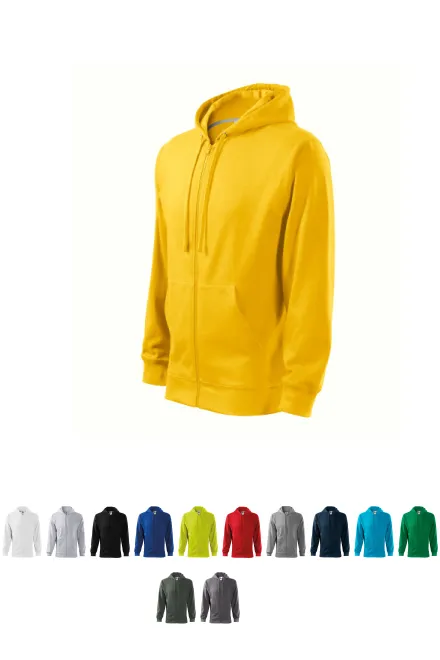 Herren Sweatshirt mit Kapuze, gelb