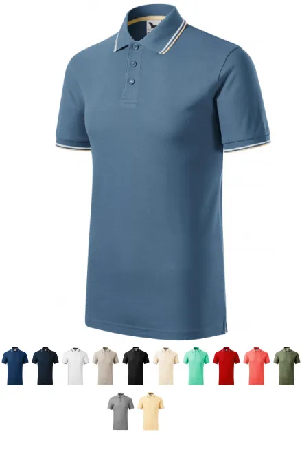 Klassisches Herren-Poloshirt, denim