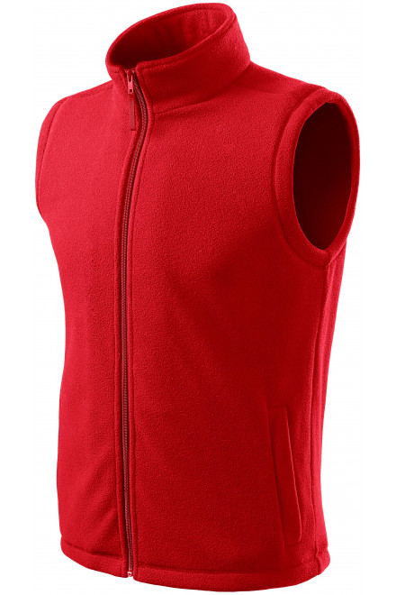Klassische Fleeceweste, rot, rote Sweatshirts
