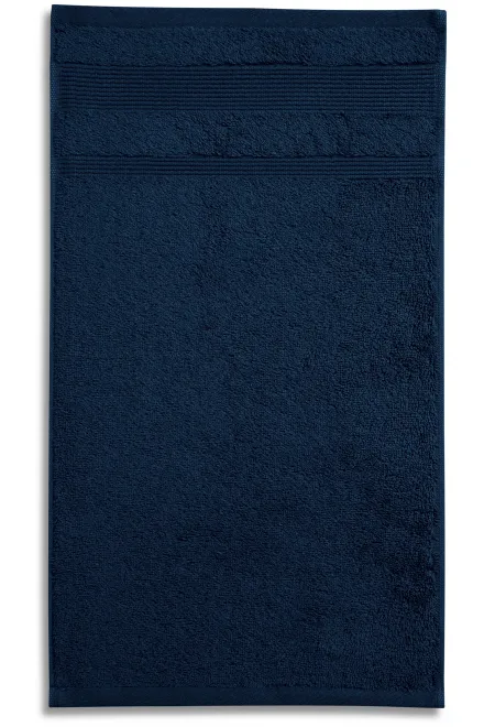 Kleines Handtuch aus Bio-Baumwolle, dunkelblau