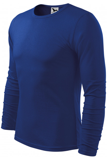 Langärmliges T-Shirt für Männer, königsblau, T-shirts herren