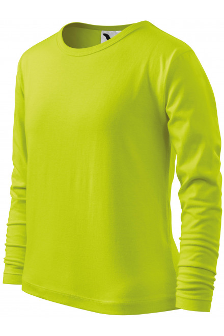 LangarmShirt für Kinder, lindgrün, grüne T-Shirts