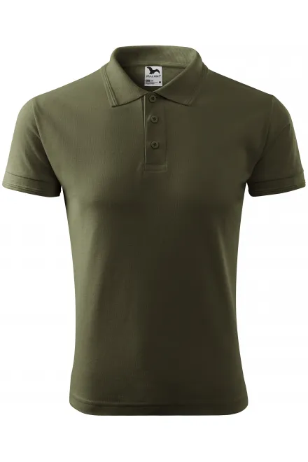 Loses Poloshirt der Männer - military, S
