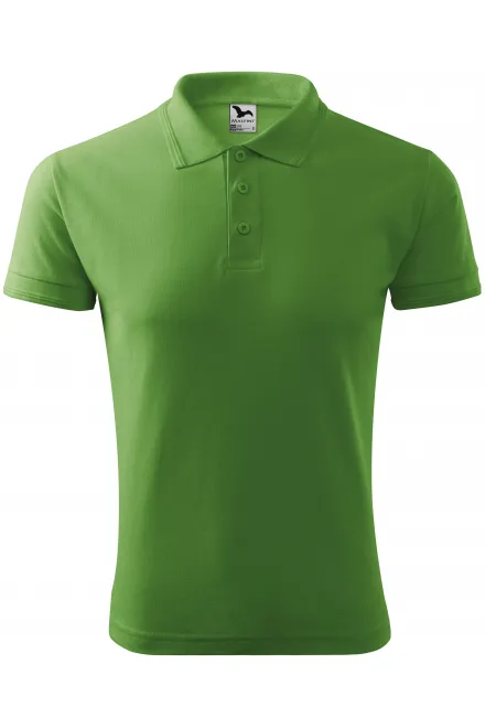 Loses Poloshirt der Männer - erbsengrün, S