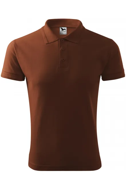 Loses Poloshirt der Männer - Schokolade, S