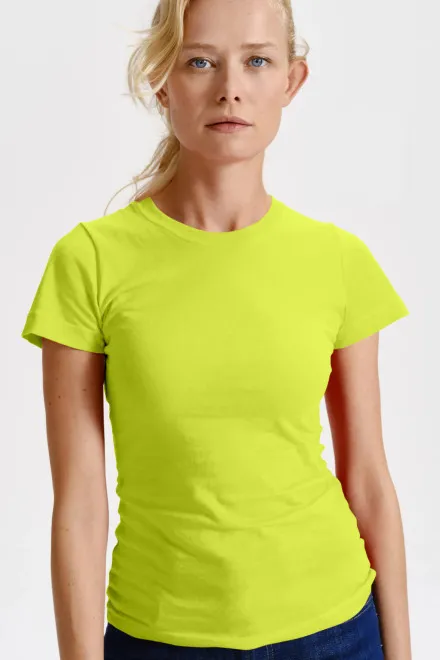 Damen klassisches T-Shirt, lindgrün
