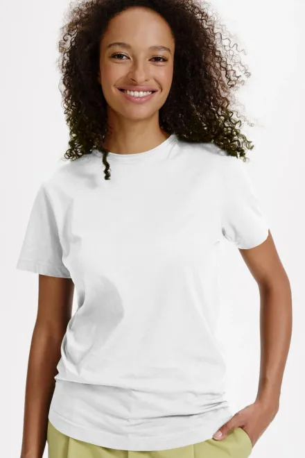 Damen T-Shirt, Bio-Baumwolle, weiß