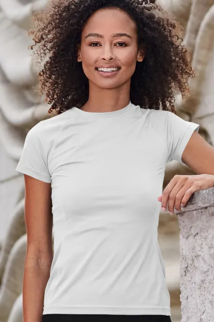 Damen-T-Shirt für den Sport, weiß