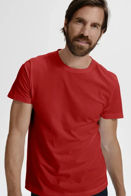 Das einfache T-Shirt der Männer, rot