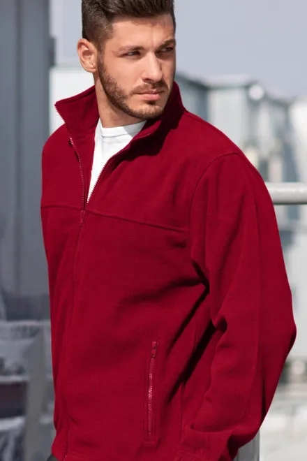 Fleecejacke für Herren, marlboro rot
