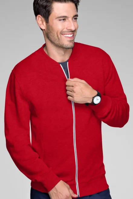 Herren Sweatshirt mit versteckten Taschen, formula red