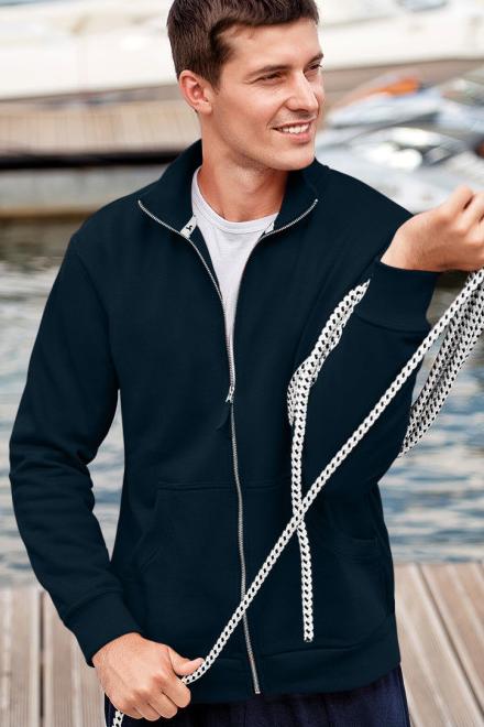 Herren Waffelhals Sweatshirt - Langarm Pullover Ohne Kapuze Aus Weichem Material