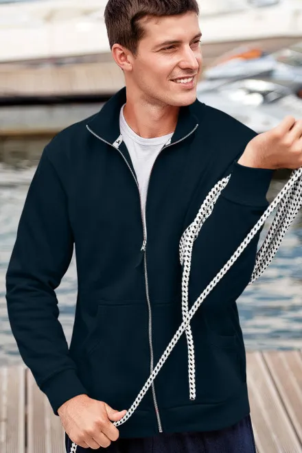 Herren Sweatshirt ohne Kapuze, dunkelblau