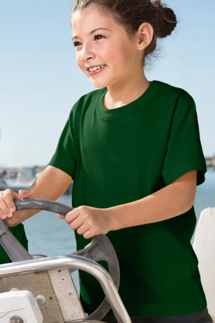 Leichtes Kinder T-Shirt, Flaschengrün