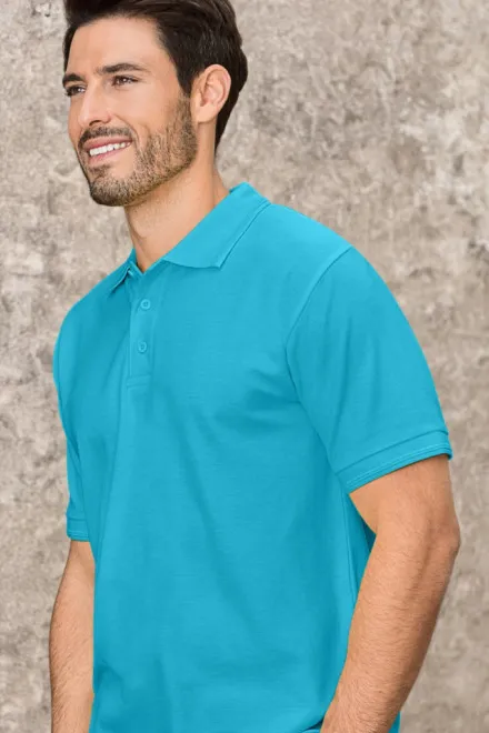 Loses Poloshirt der Männer, türkis