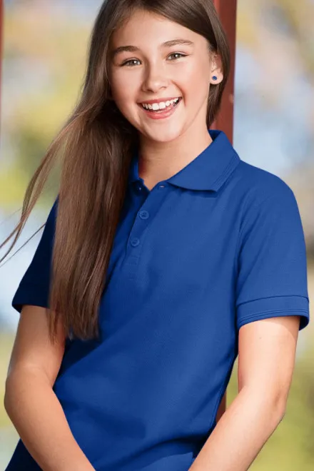 Polo-Shirt für Kinder, königsblau