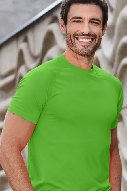 Sport-T-Shirt für Herren, Apfelgrün