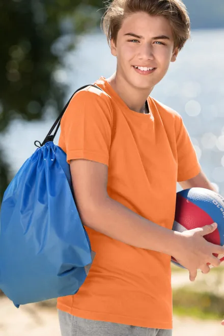 Sport-T-Shirt für Kinder, Neon Mandarine